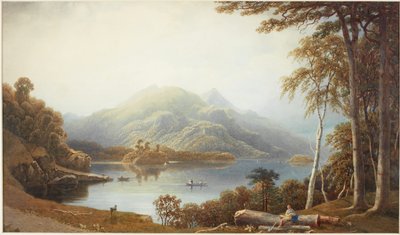 Lower Lake bij Killarney vanaf Muckross door George Fennel Robson